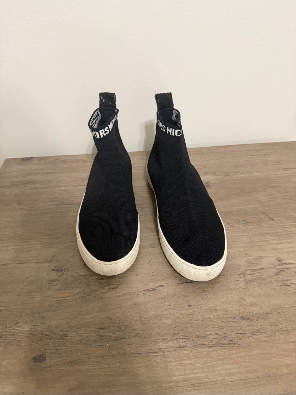 Michael kors stretch knit slip on sock sneakers